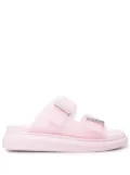 Alexander McQueen double-strap flat slides - Pink