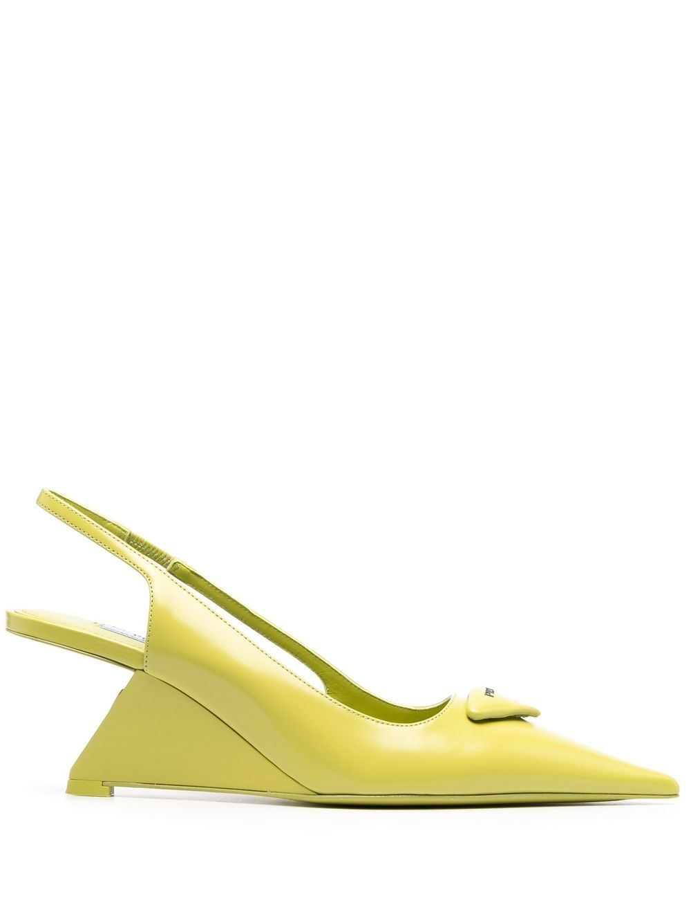 PRADA SLINGBACK 70MM BLOCK HEEL PUMPS