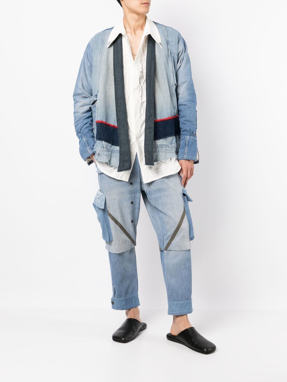 Greg Lauren patchwork-style Denim Jacket - Farfetch