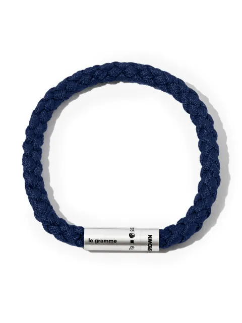 Le Gramme x Orlebar Brown engraved-logo bracelet