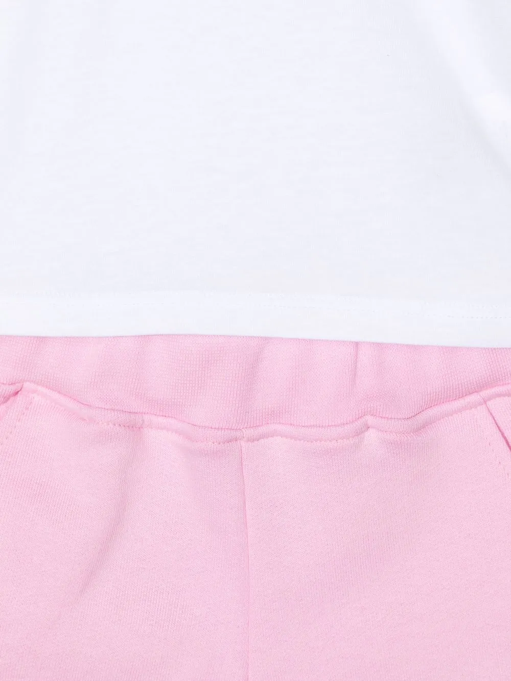 Msgm Logo-print Short Sets In White