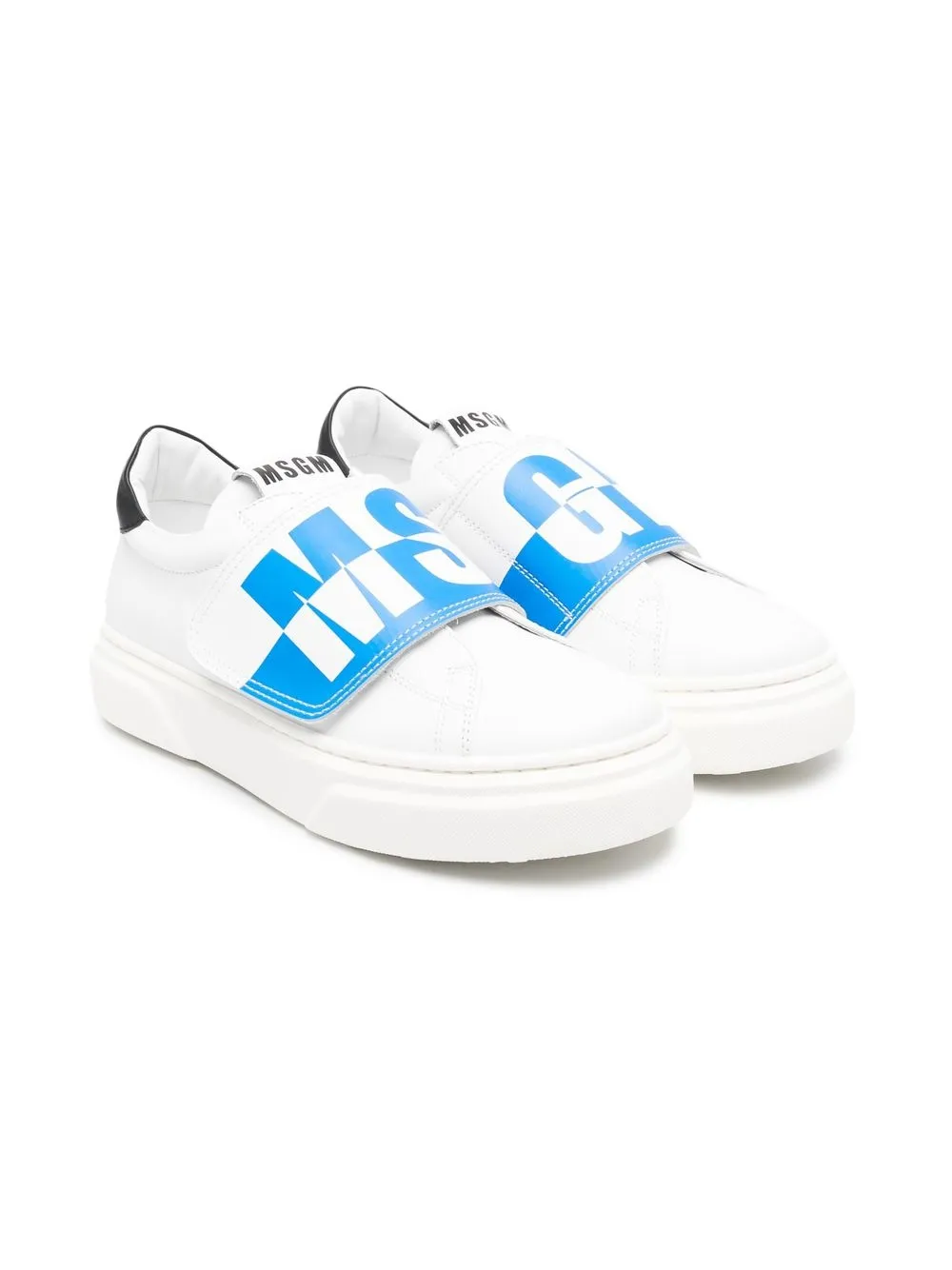 

MSGM Kids TEEN logo low-top sneakers - White