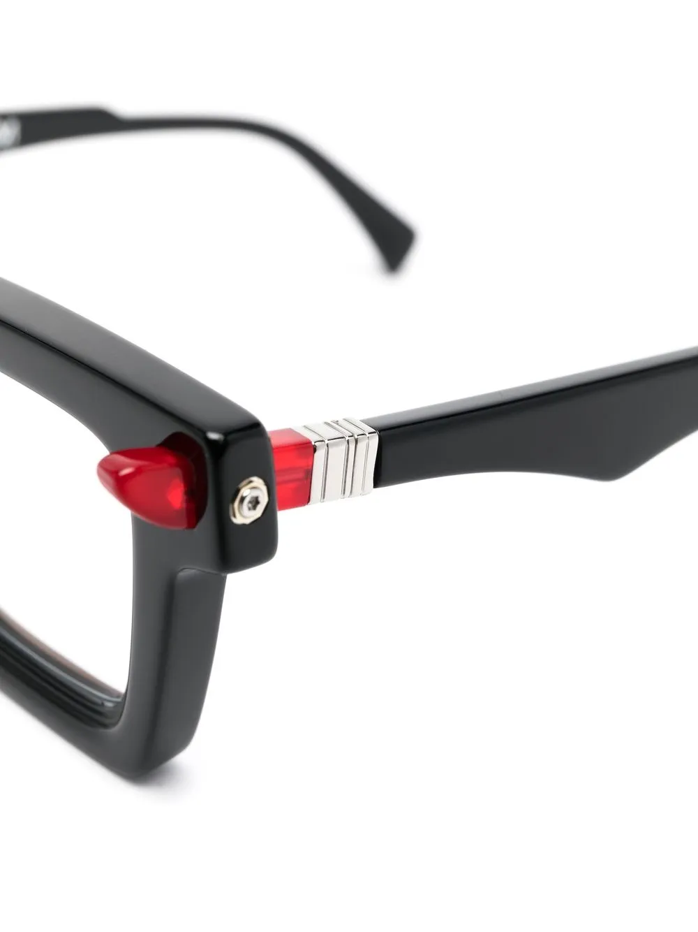  Kuboraum Brille Mit Eckigem Gestell   Schwarz 