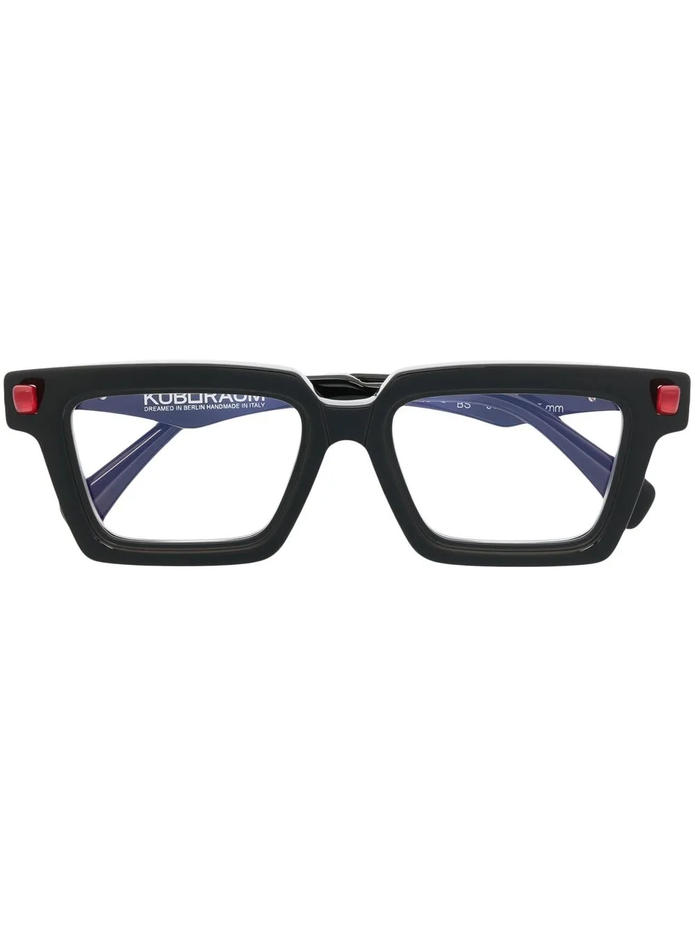 

Kuboraum lentes con armazón cuadrada - Negro