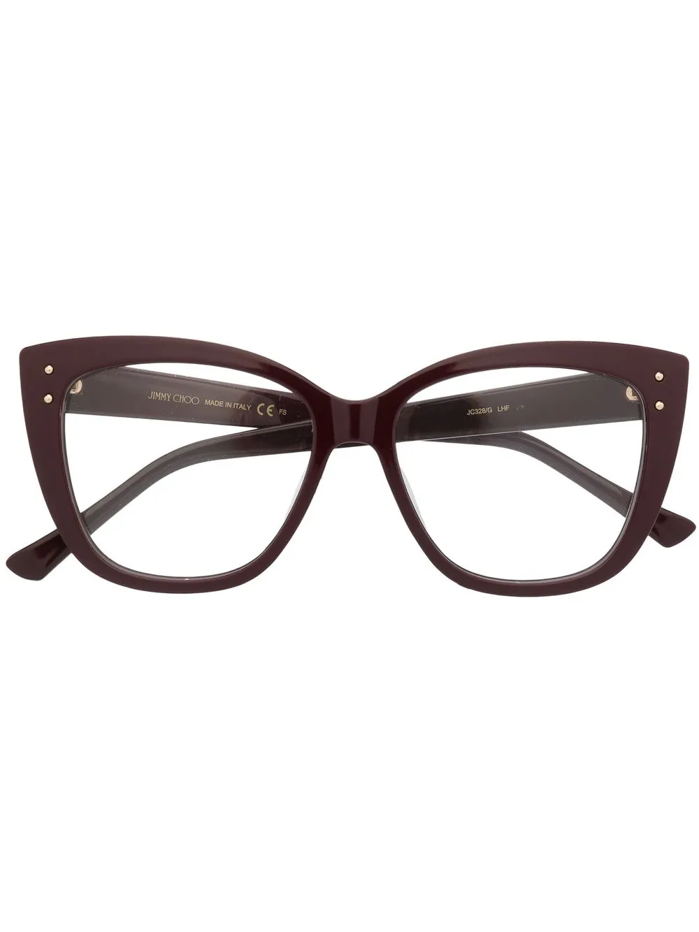 

Jimmy Choo Eyewear lentes de sol con armazón cat eye - Rojo