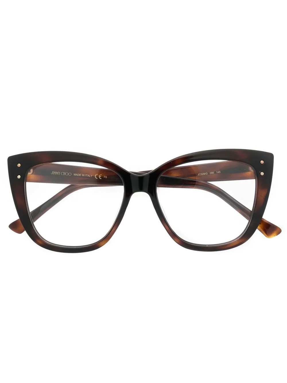 

Jimmy Choo Eyewear cat-eye frame glasses - Brown