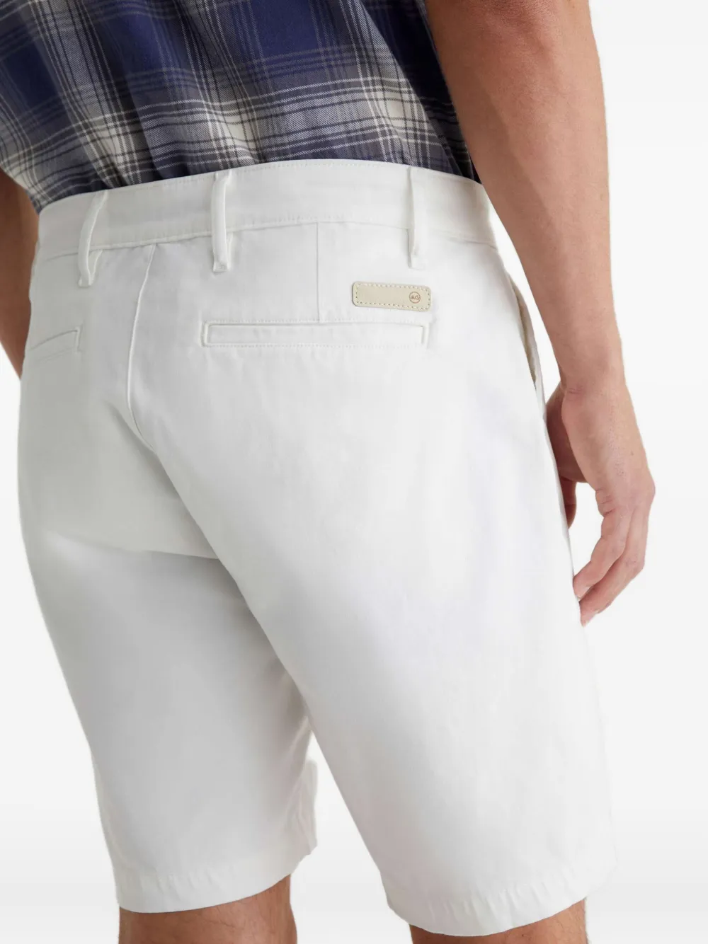 Ag Wanderer Logo-patch Shorts In White