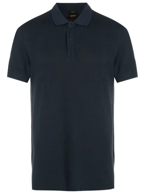 BOSS Camisa polo com logo bordado 