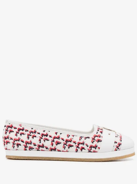 Kacy woven ballet flats