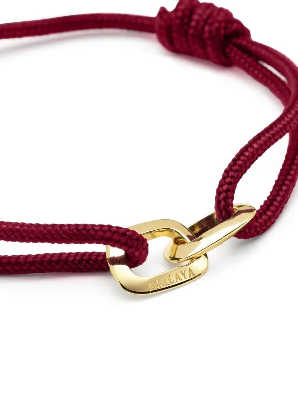 Cartier trinity on sale bracelet red cord