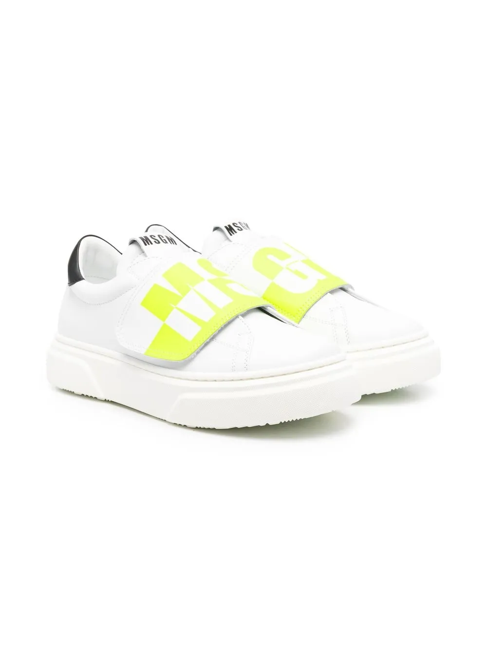 

MSGM Kids TEEN logo-print low-top sneakers - White