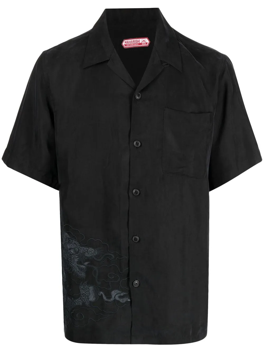 

Maharishi camisa con detalle bordado - Negro