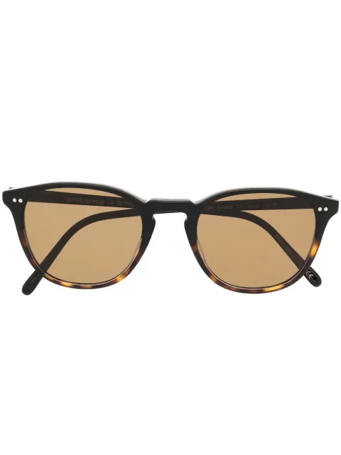 Oliver Peoples lente de sol Forman L.A. con armazón redonda