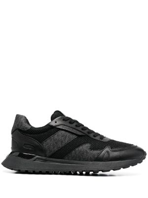 Buy Michael Kors Men Black THEO Mesh And Suede Printed Trainers for Men  Online  The Collective