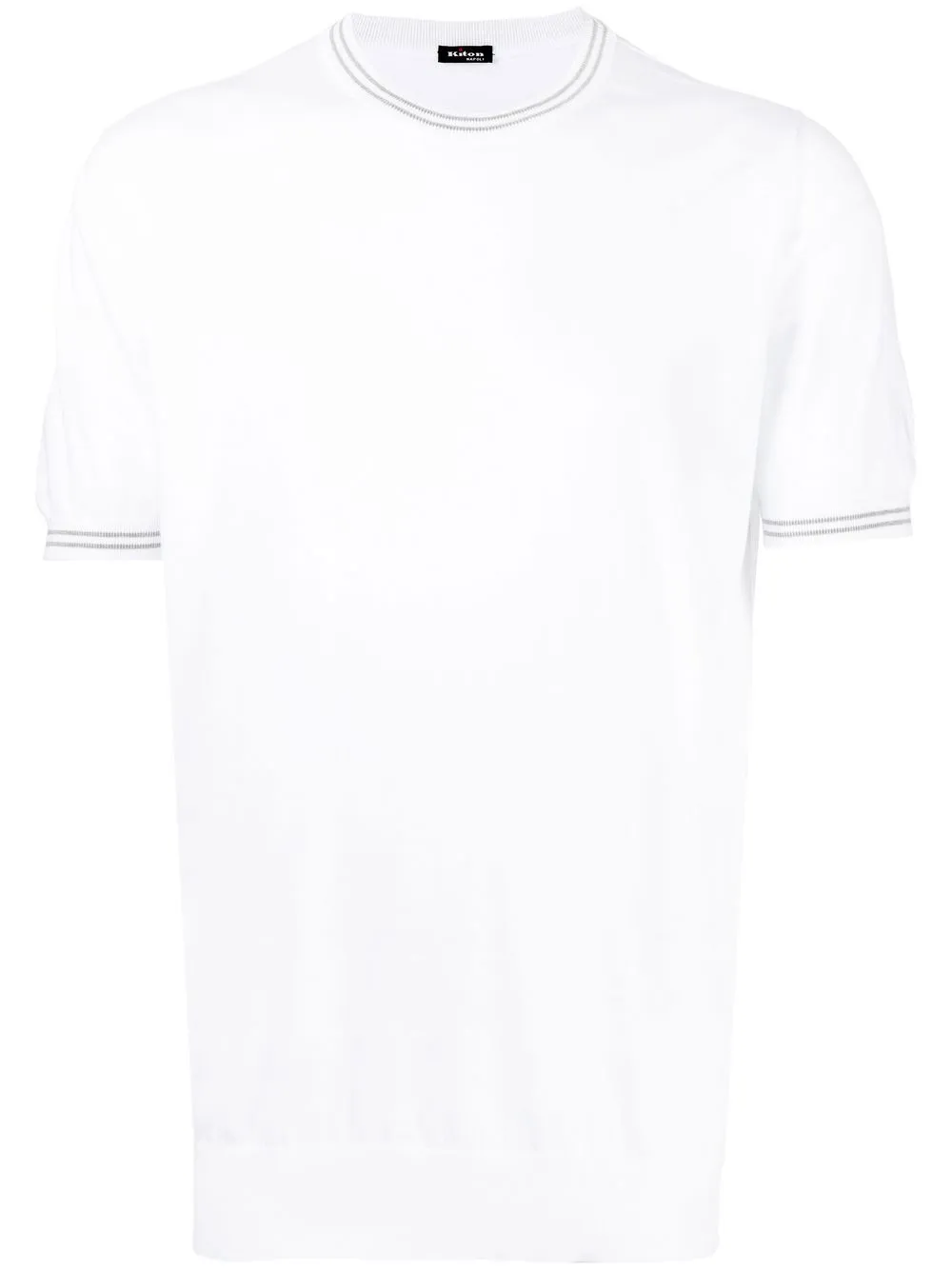 

Kiton playera manga corta con cuello redondo - Blanco