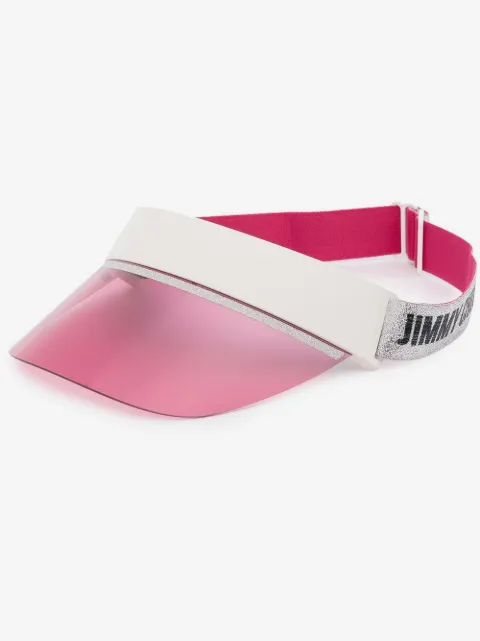 Jimmy Choo Eyewear logo embroidered visor cap