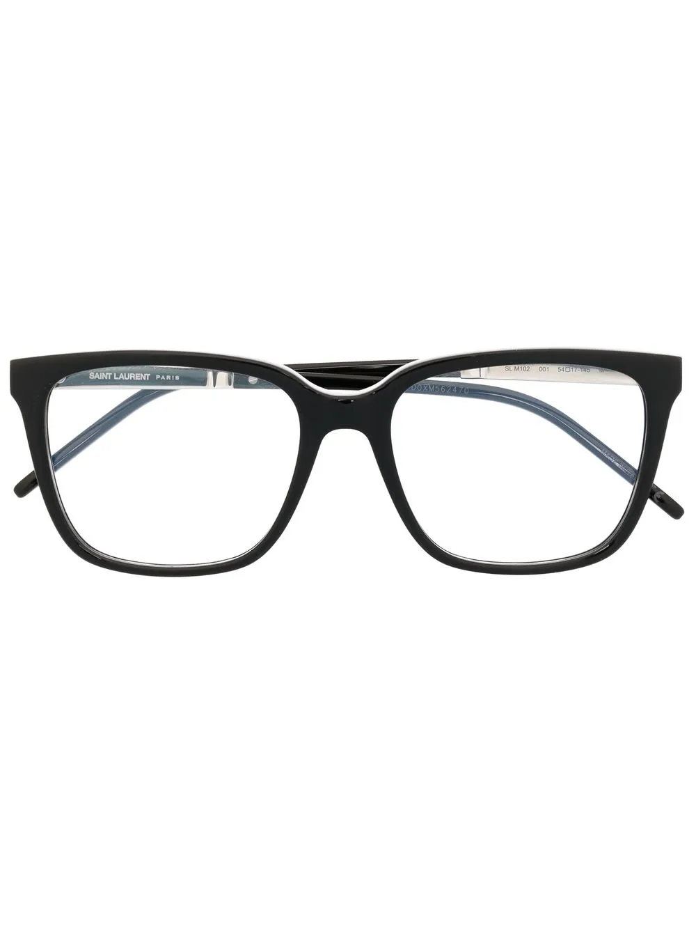 

Saint Laurent Eyewear lentes SLM102 con armazón cuadrada - Negro