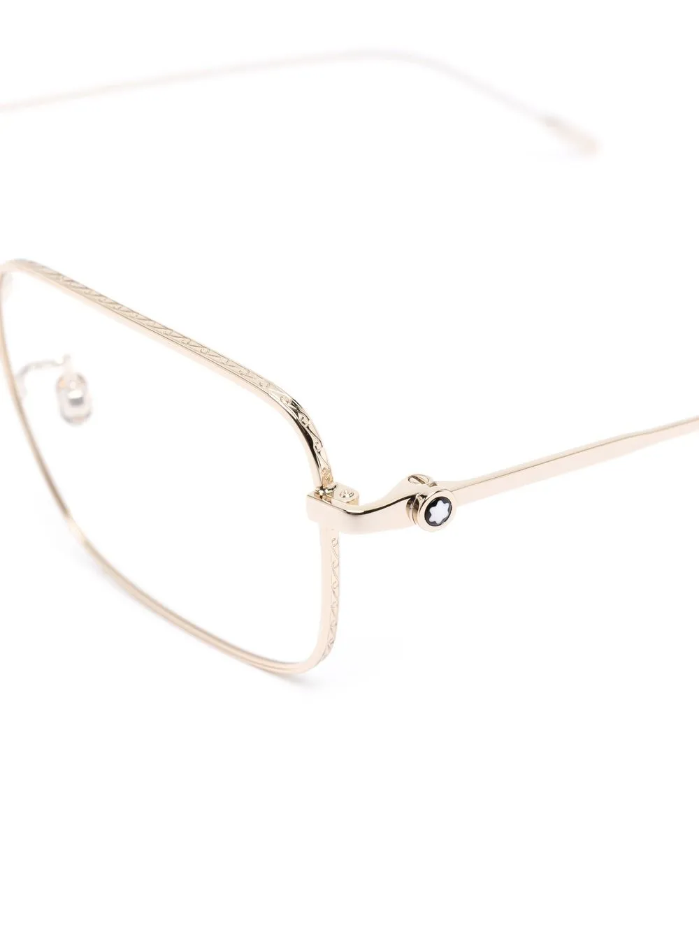  Montblanc Eckige Mb0212o Brille   Gold 