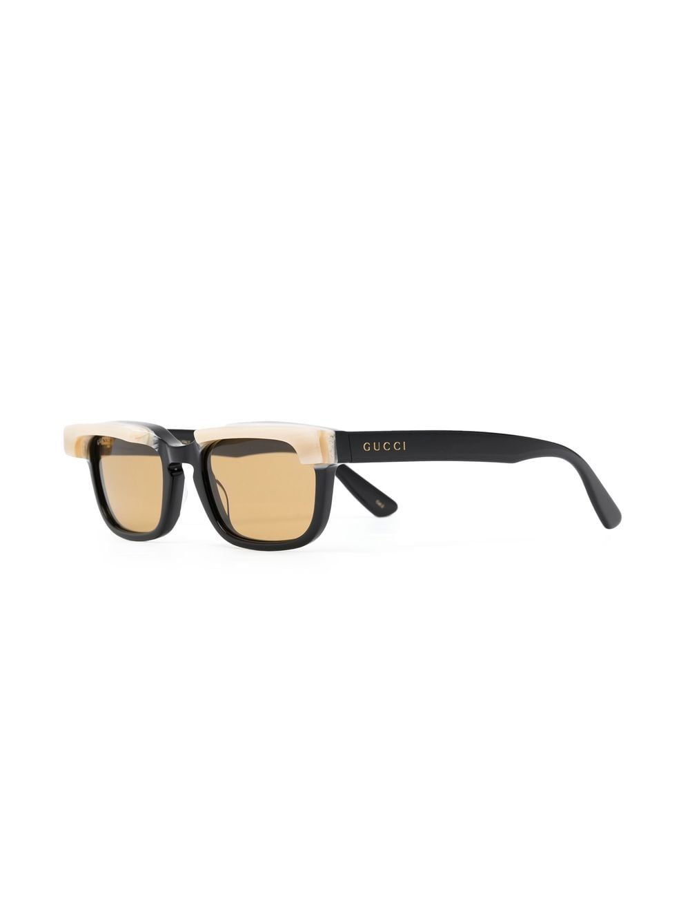 Gucci Eyewear GG1166S zonnebril met rechthoekig montuur - Zwart