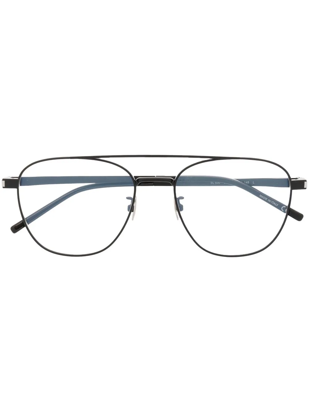 

Saint Laurent Eyewear SL530 pilot-frame glasses - Black
