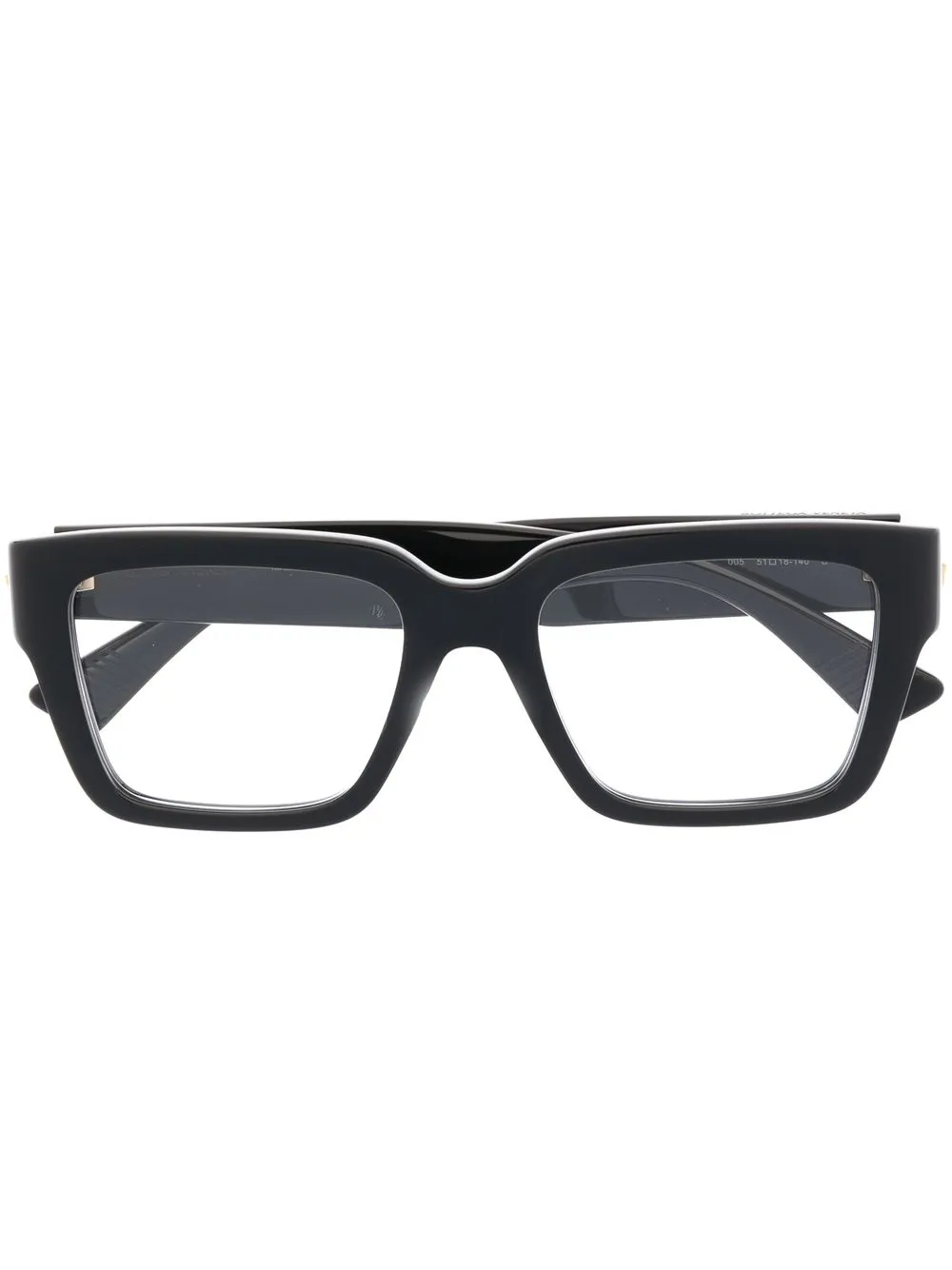 

Bottega Veneta Eyewear lentes BV1153O con armazón rectangular - Negro