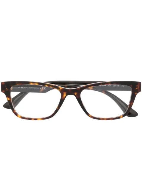 Versace Eyewear lunettes de vue à logo imprimé