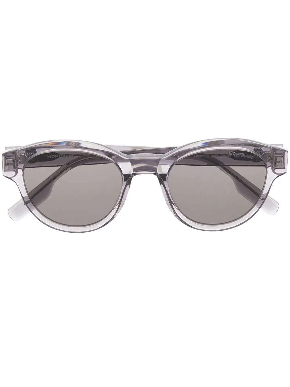 

Montblanc lentes de sol MB0200S con armazón cat eye - Gris