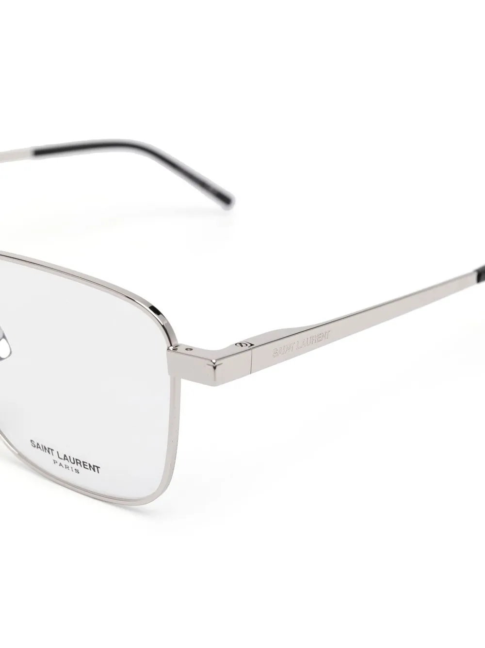 Saint Laurent Sl528 Square-frame Glasses In Grau