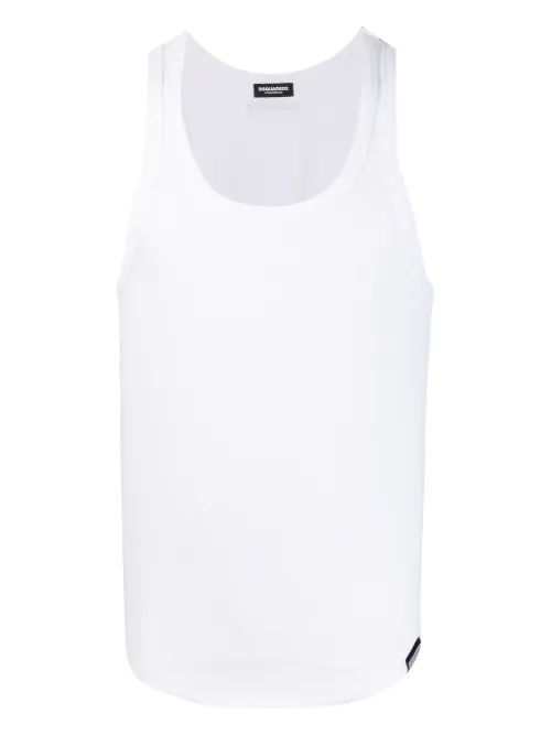 Débardeur nervuré en coton - DSQUARED2 - Modalova