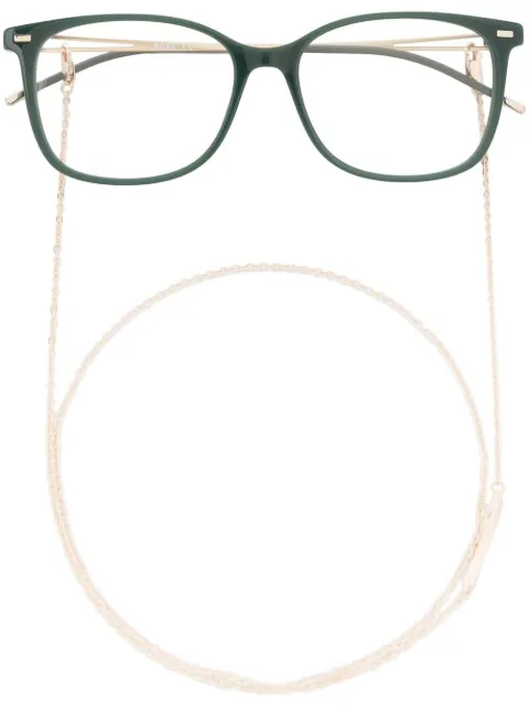 BOSS lentes con armazón rectangular