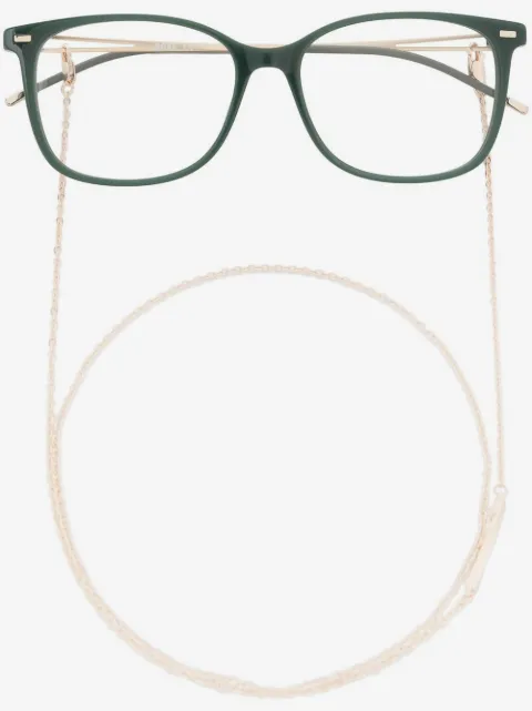 BOSS lentes con armazón rectangular