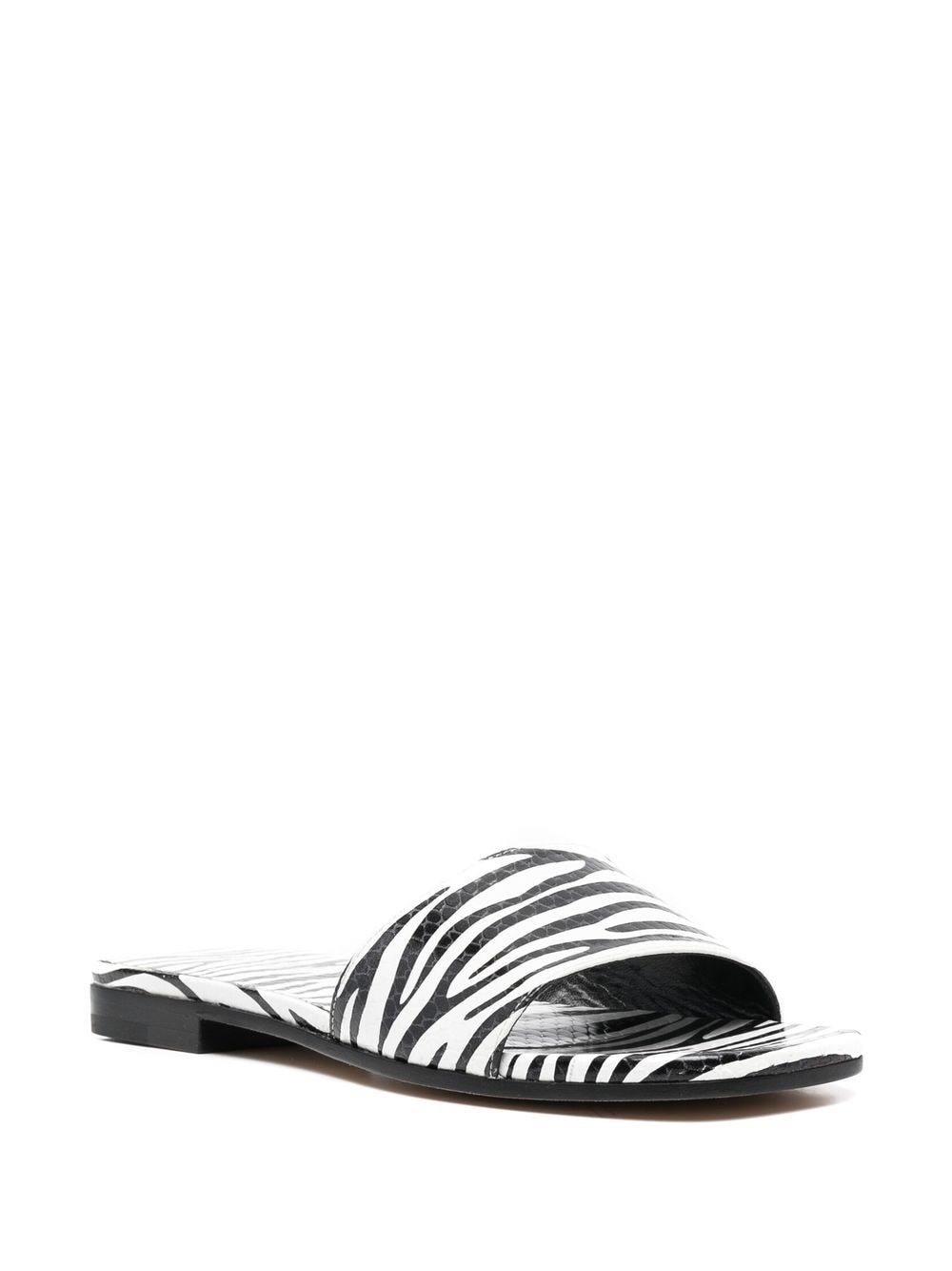 Shop Paris Texas Rosa Zebra-print Sandals In Schwarz