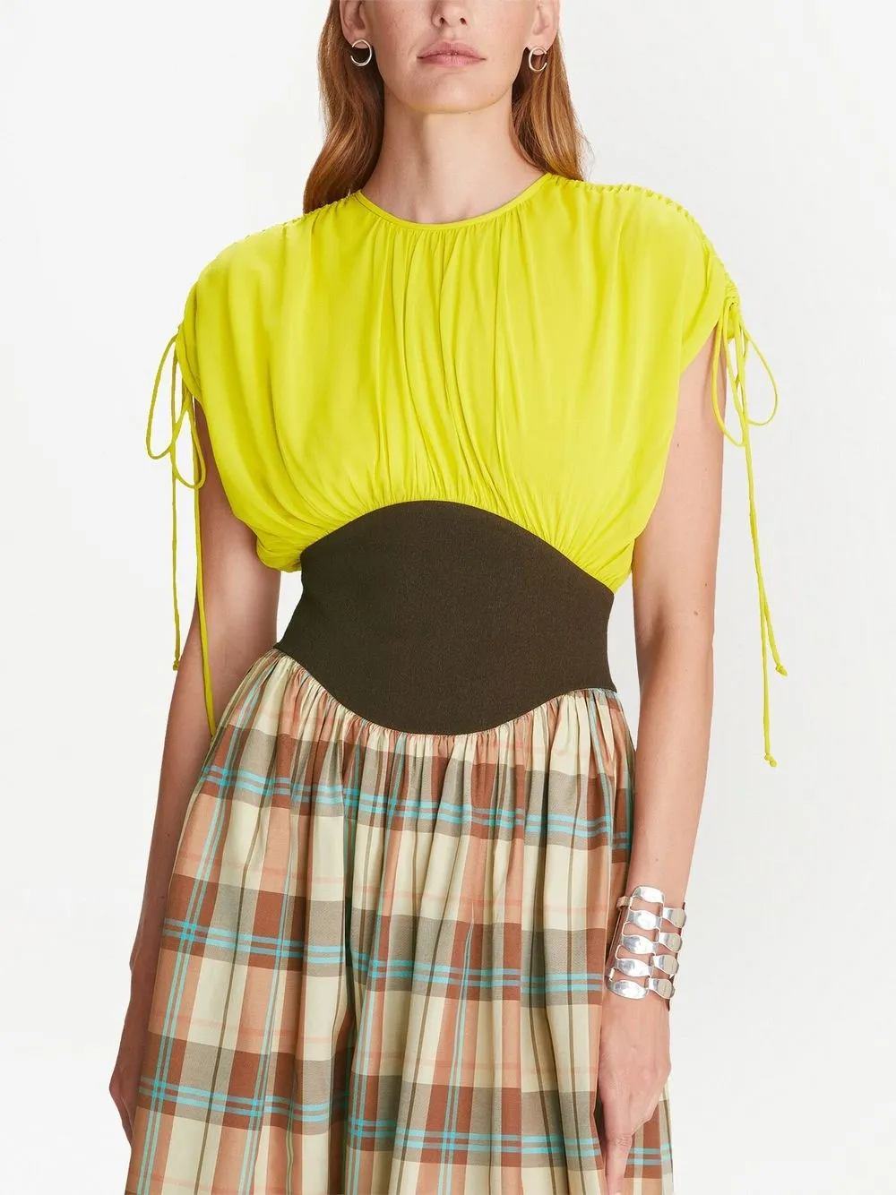 Tory Burch Zijden jurk Geel