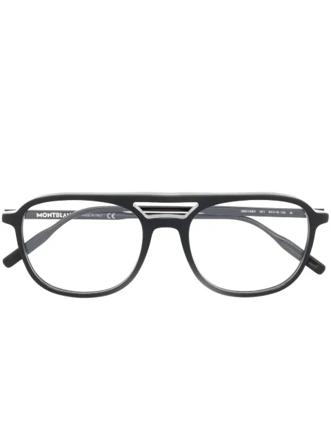 Montblanc double-bridge oversized glasses