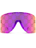 Gucci Eyewear GG1244S mask-frame sunglasses - Gold