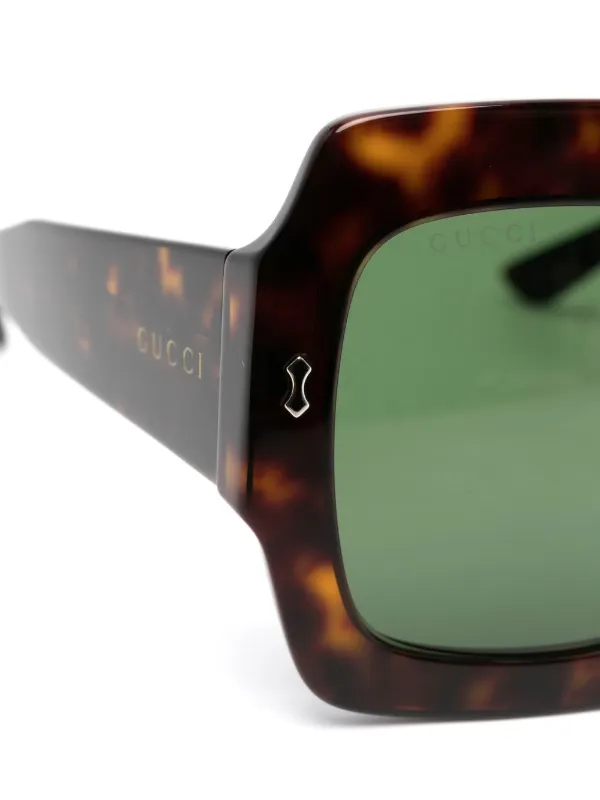 Gucci tortoiseshell oversized sunglasses online