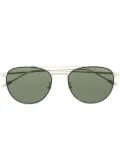 Montblanc MB0211S pilot-frame sunglasses - Gold
