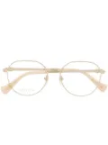 Gucci Eyewear metallic round-frame glasses - Gold