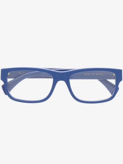 Gucci Eyewear lentes con logo y armazón rectangular