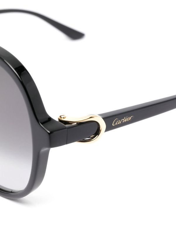 Cartier Eyewear CT0350S oversized frame Sunglasses Farfetch