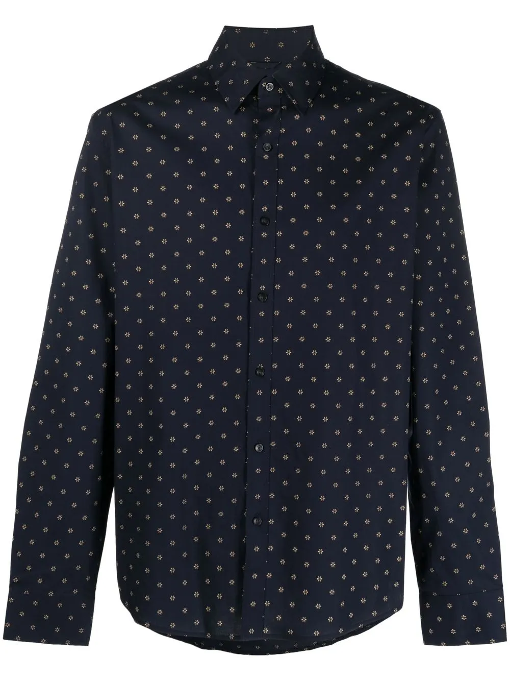 

Michael Kors slim-fit floral-print shirt - Blue