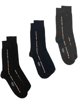 Paul Smithps Mens Iggy Ribbed Ankle Socks