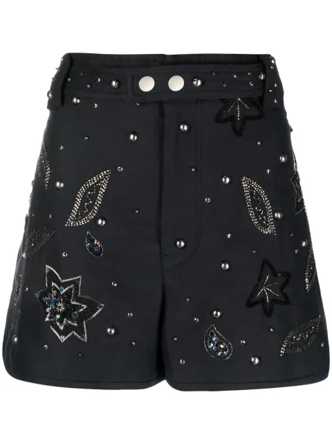 ISABEL MARANT Kayneliae embroidered shorts