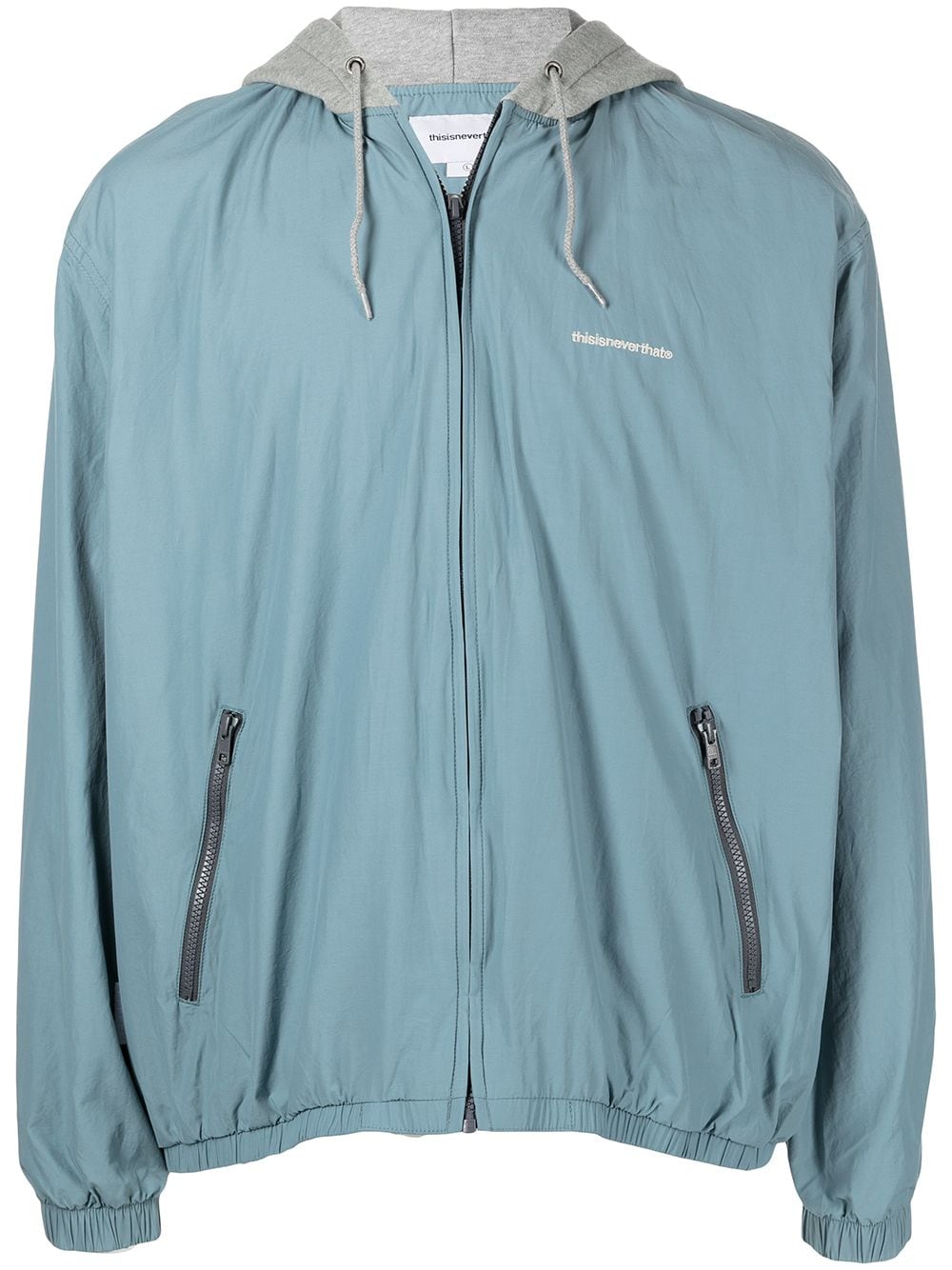 This Is Never That T-logo Sweat Lining Jacket In Blue