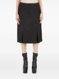 Raf Simons A-line midi skirt - Black