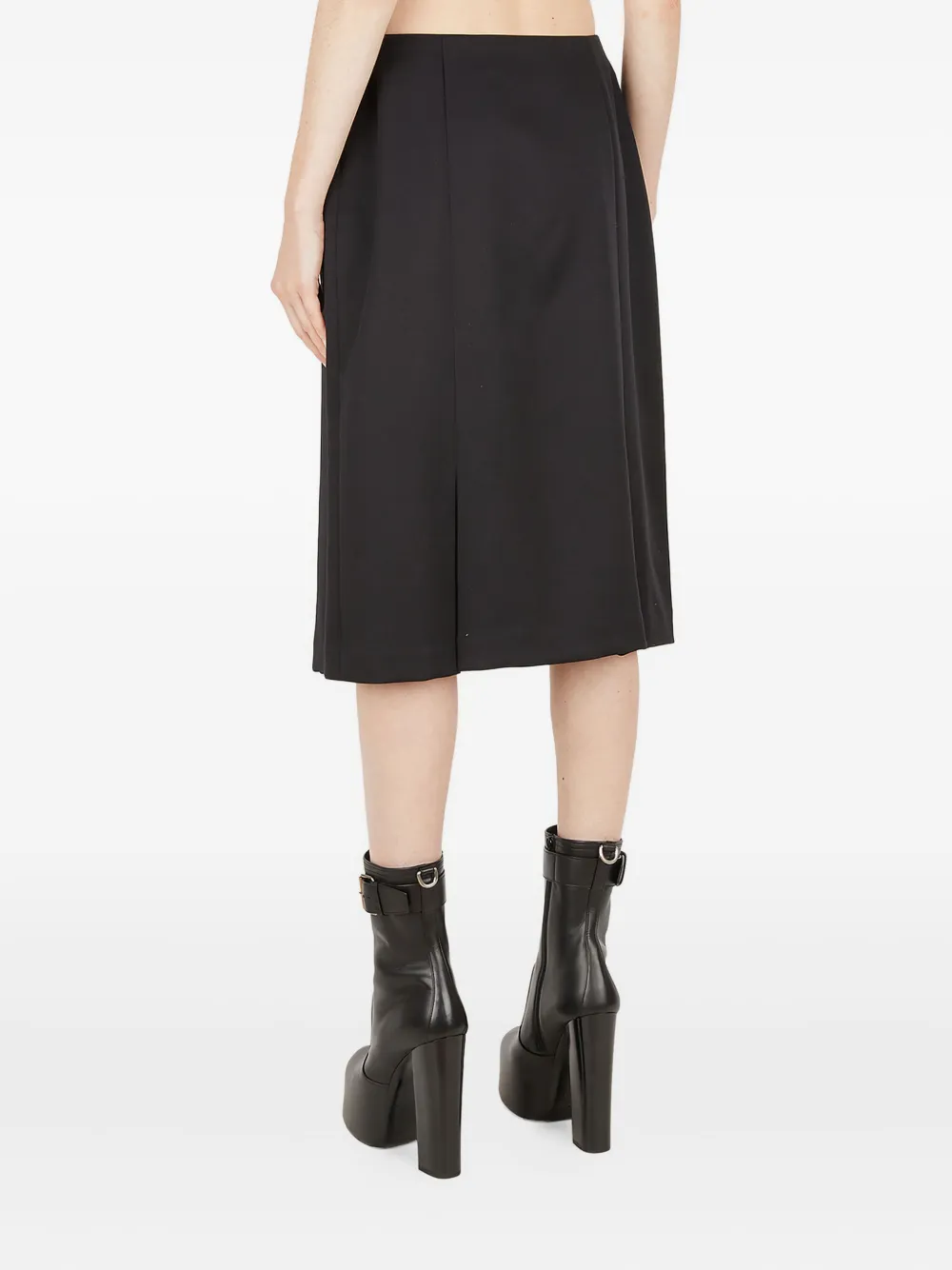 Raf Simons A-line midi skirt Zwart