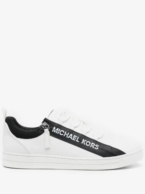 Michael Kors logo-print zip-detailed sneakers