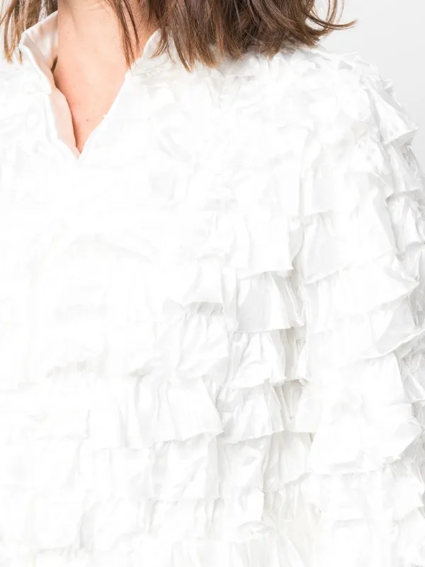 ジャケット COMME DES GARCONS Women Jackets GOJ005 1 WHITE Comme Des Garçons Play x K-Way Zipped Hooded Jacket | White