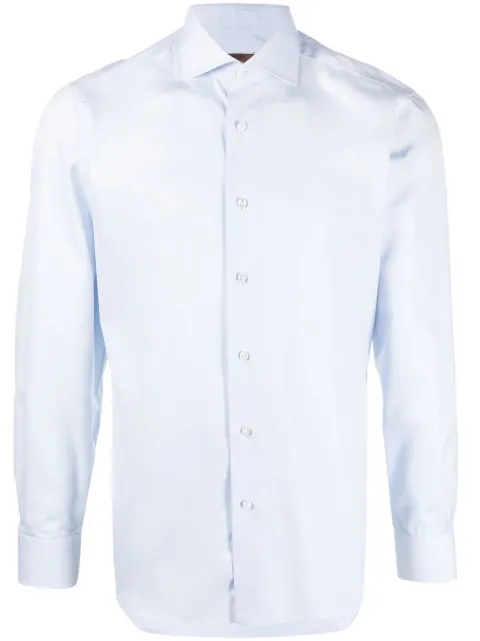 Barba spread-collar shirt