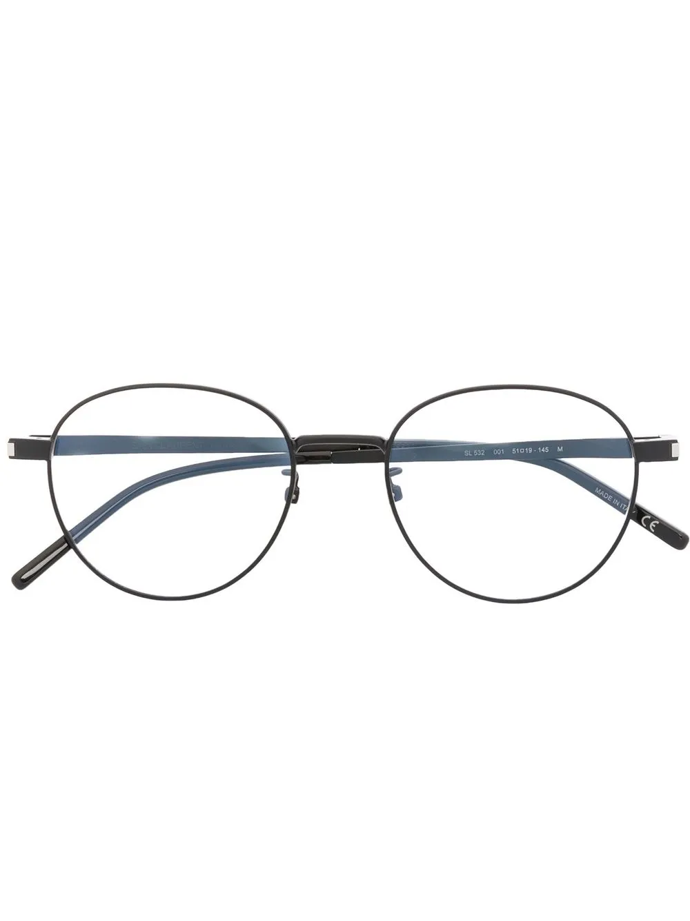 

Saint Laurent Eyewear lentes con armazón redonda - Negro